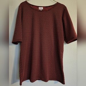 LuLaRoe T-Shirt Dress‎ Polka Dot Print P2P 21"